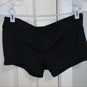 black bathing suit shorts
